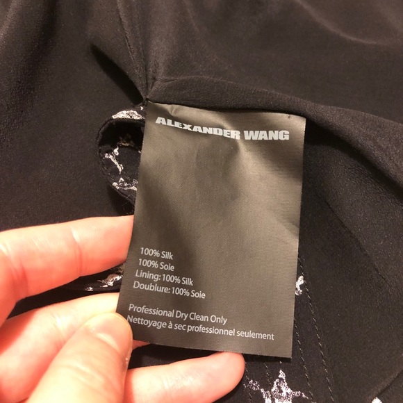 Auth Alexander Wang Printed Button-Up Silk Blazer US 4 - Picture 7 of 9